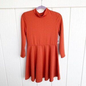 Free People Flirt N Flare Red Rust Mini Dress Women's Size Medium M